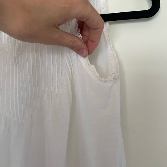 Ulla Johnson White Cotton Eyelet Sleeveless Top - Picture 4 of 7